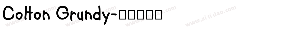 Colton Grundy字体转换
